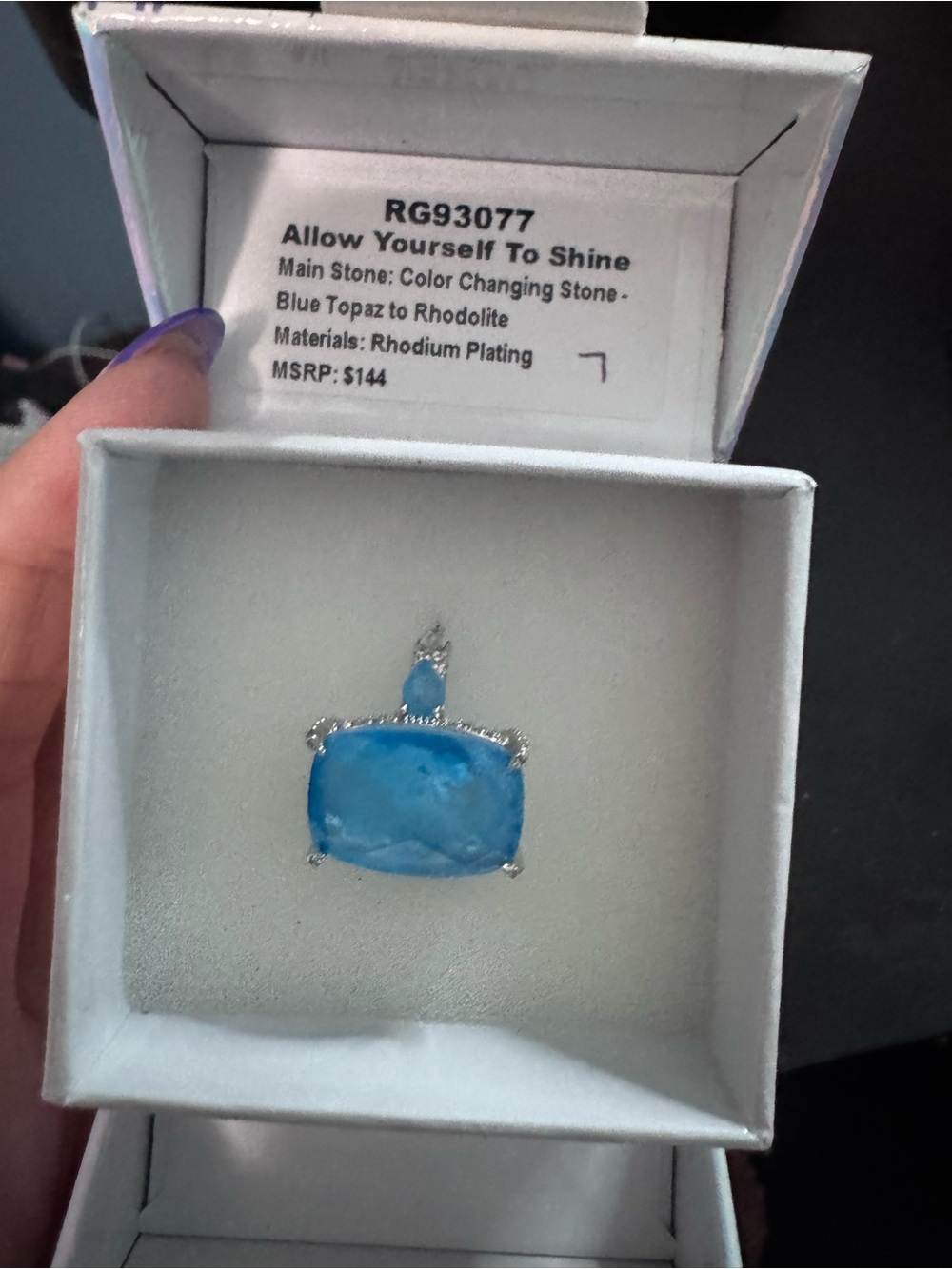 Allow Yourself To Shine Blue Color-Changing Topaz Ring